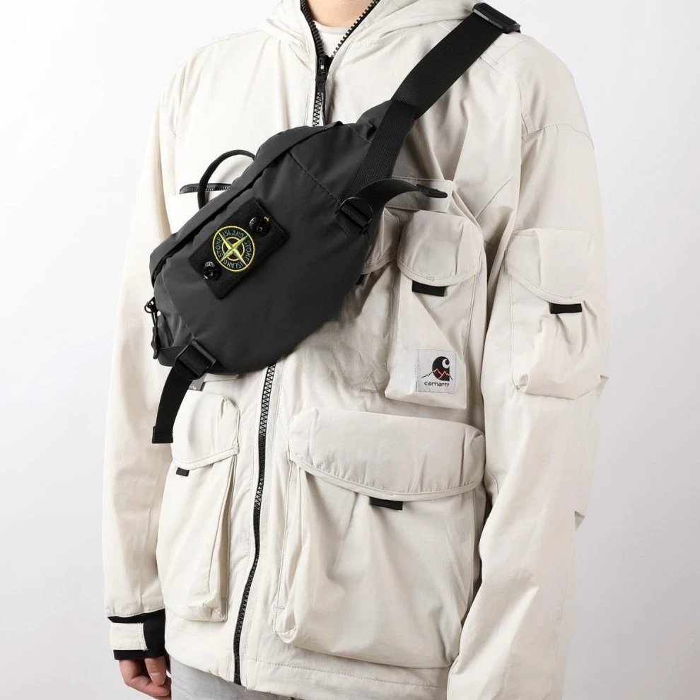 Stone Island Compass Patch Belt Bag Army Green - 4