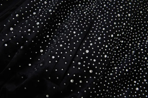 Gucci Horsebit Crystal-Embellished Velvet Jacket Black - 10