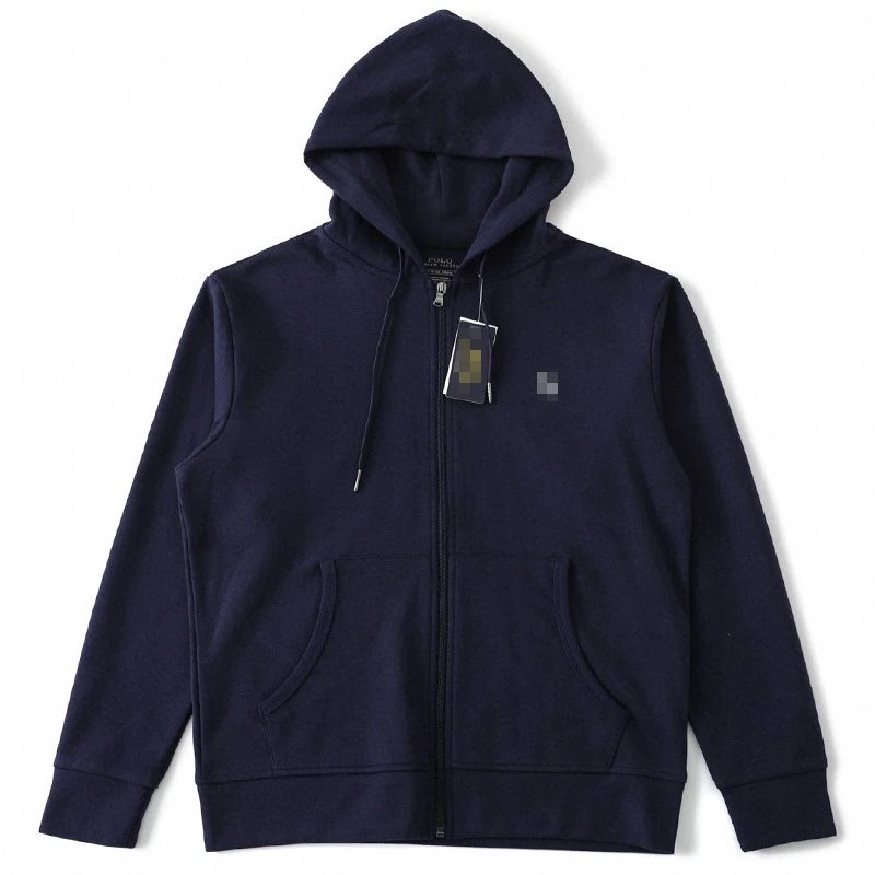 Navy Blue Zip-Up Hoo