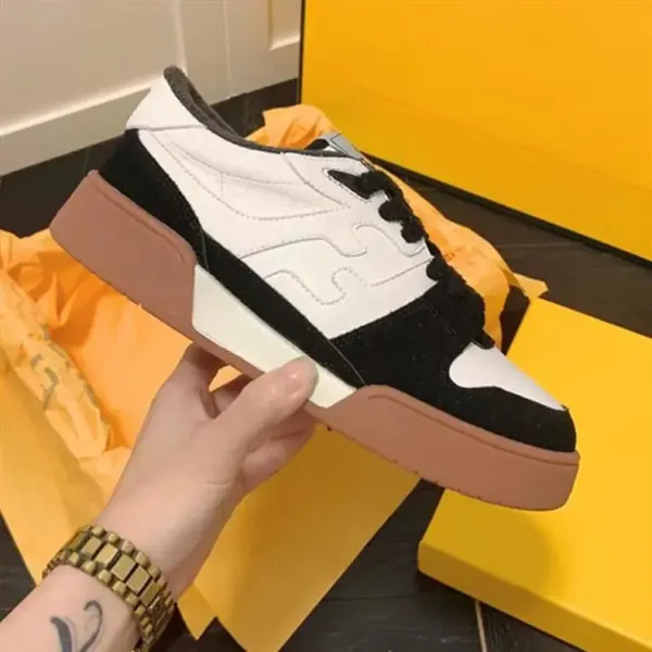 Fendi F-Logo Low Top White Beige Sneakers - 6