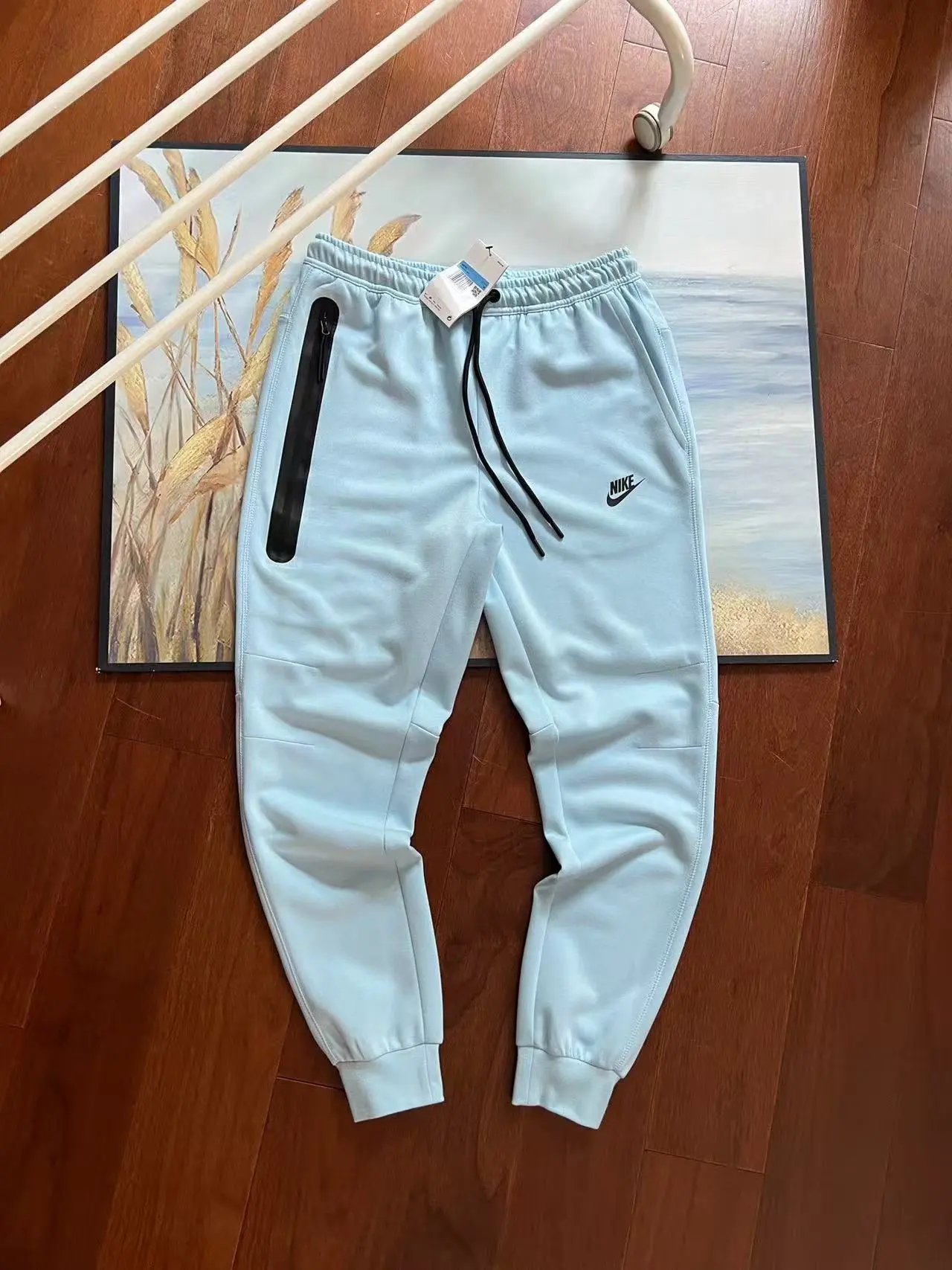 Nike Tech Fleece Joggers Light Gray Sweatpants - 8
