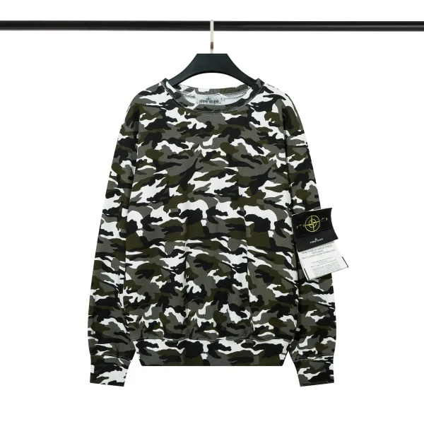 Stone Island Tank Shield Ghost Piece Camo Sweatshirt - 1