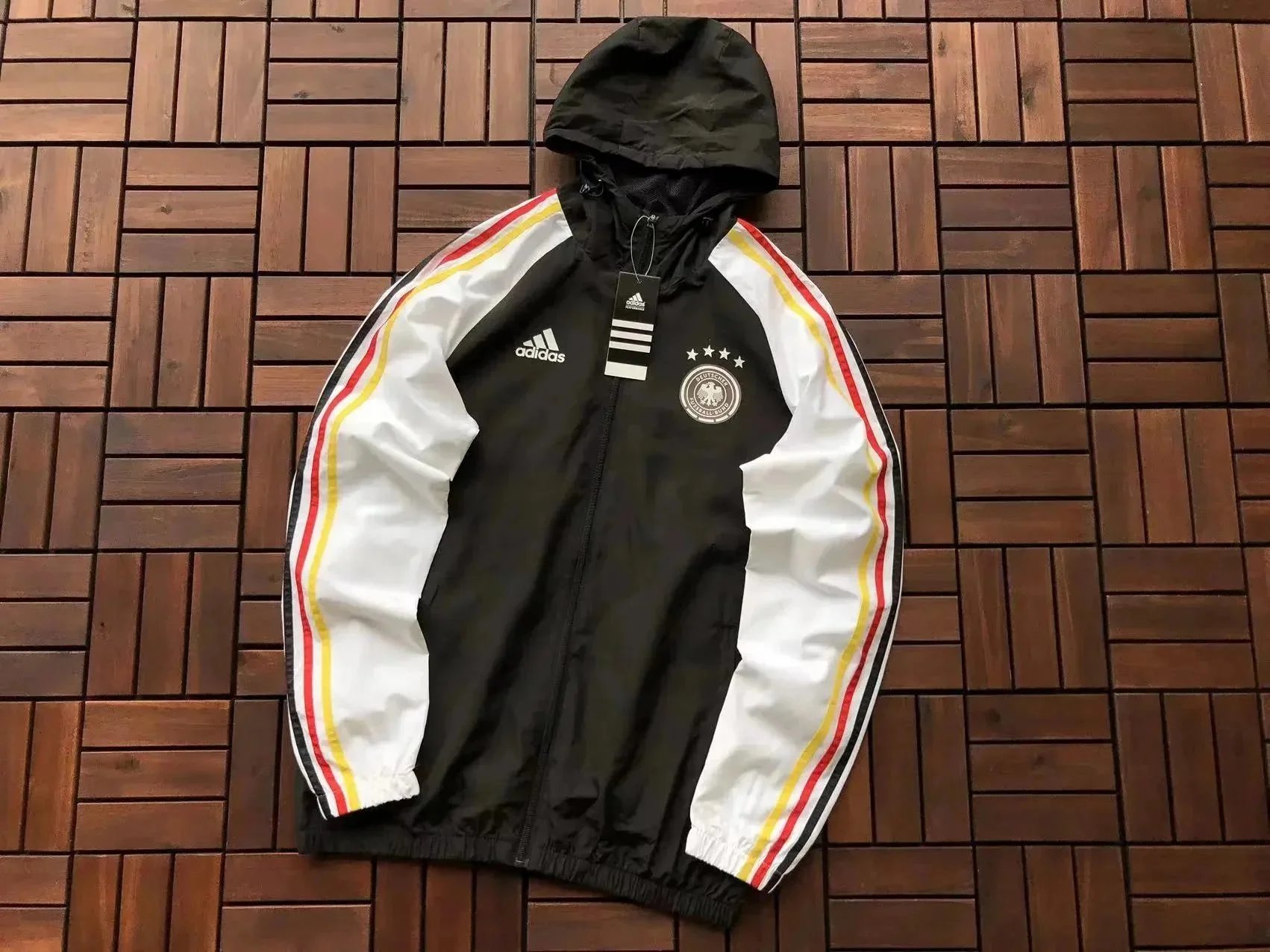 Adidas Germany National Team Windbreaker Jacket Black/White - 1