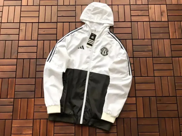 Adidas Manchester United Windbreaker White/Black Jacket - 1