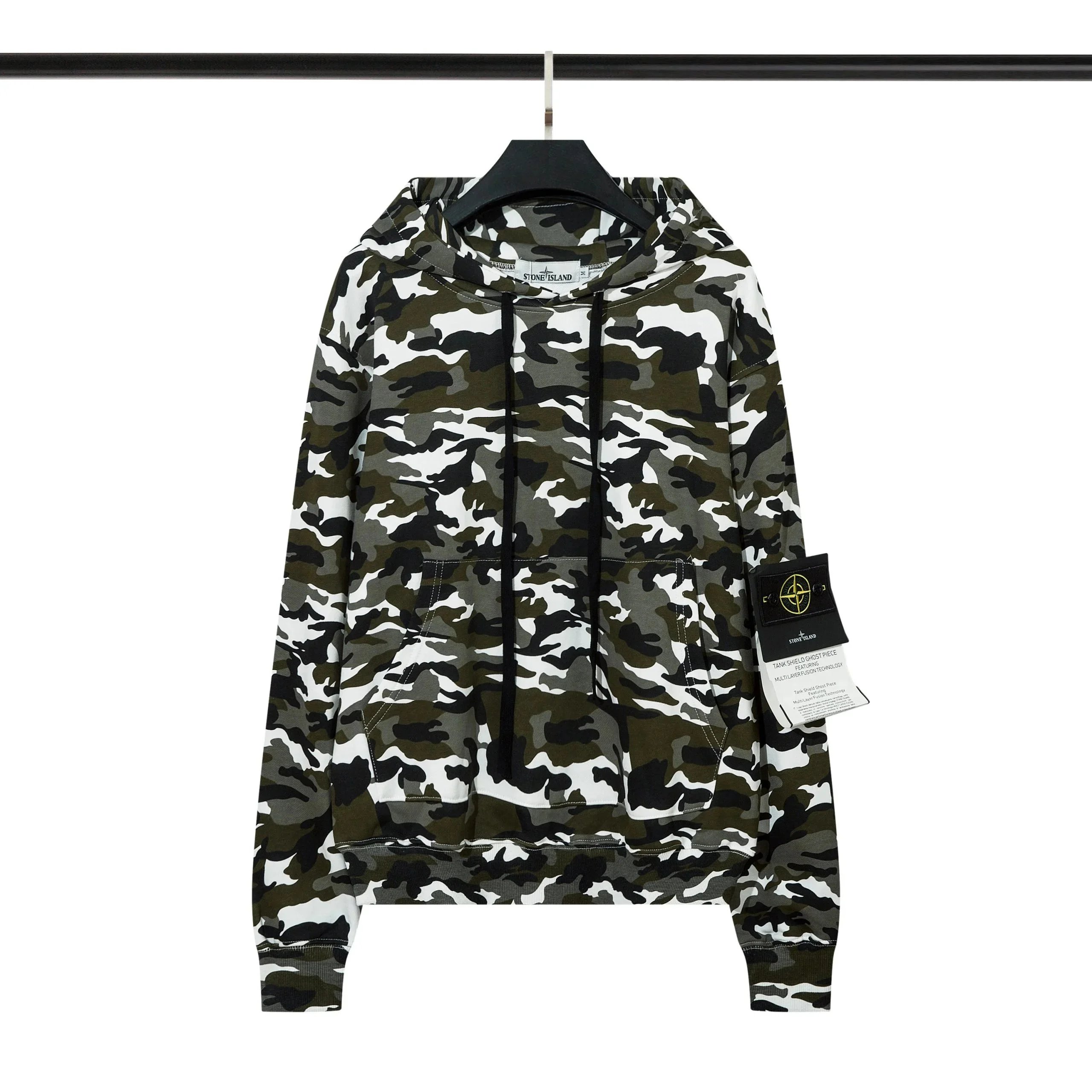 Stone Island Tank Shield Ghost Piece Camo Hoodie