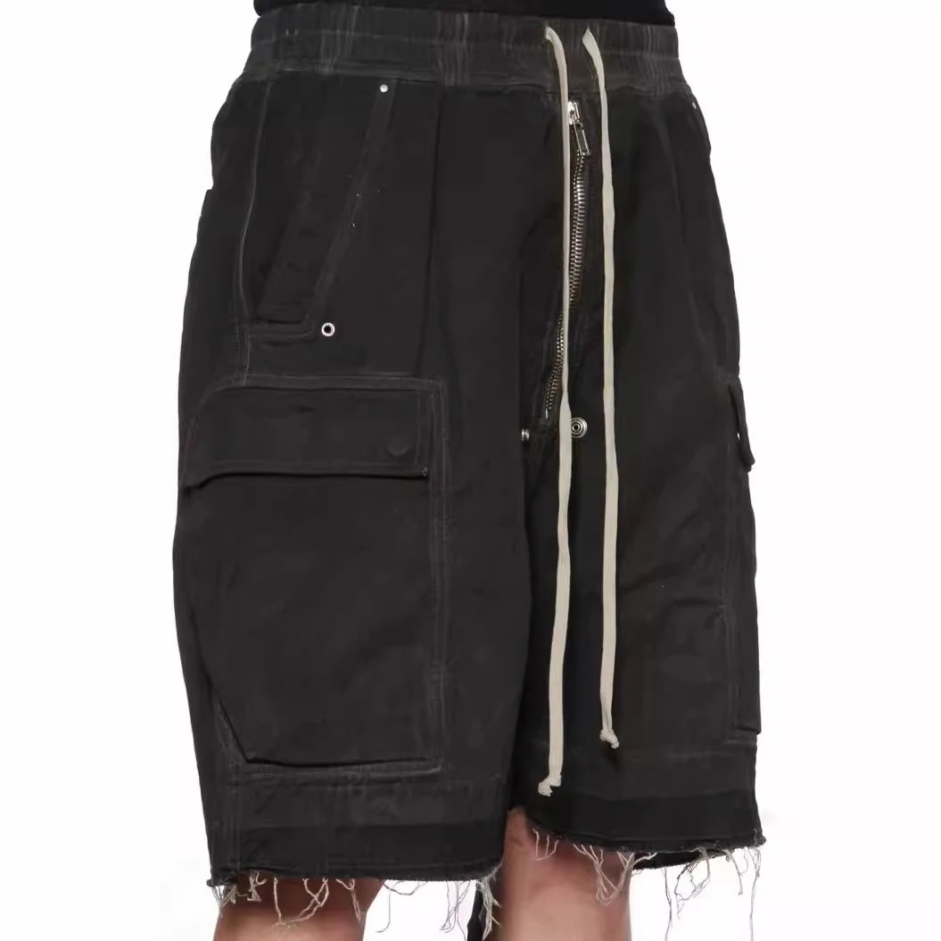 Rick Owens DRKSHDW Cotton Cargo Bela Shorts Black