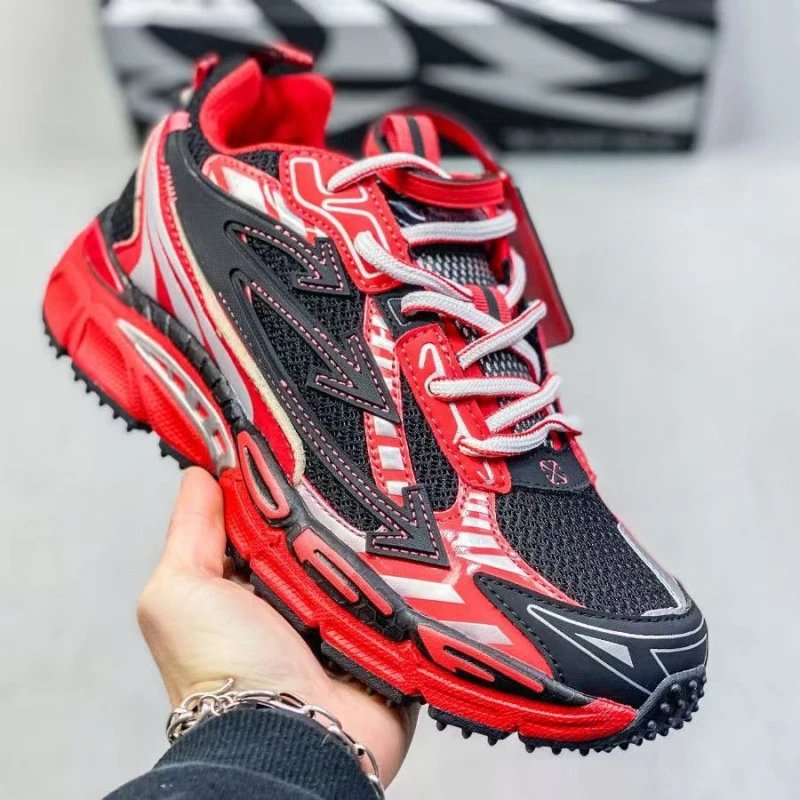 Unbranded Sneakers Chunky mesh with three-arrow side overlays image 2