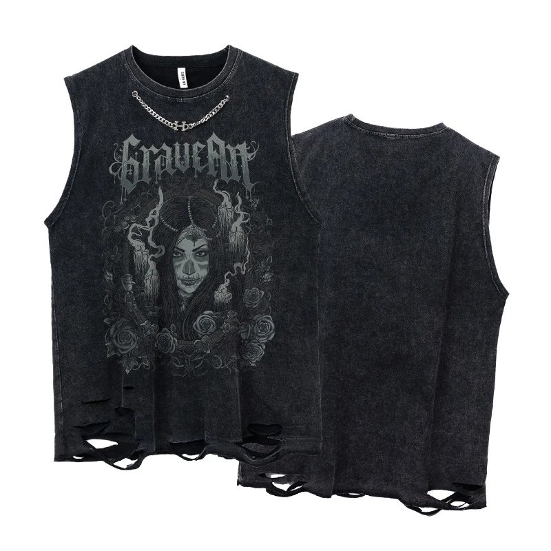 Hip-hop Loose Washed Undershir