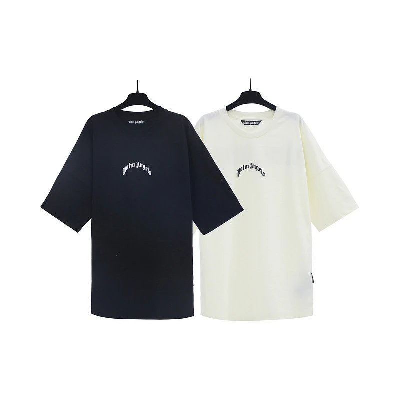 Palm Angels curved logo T-shir