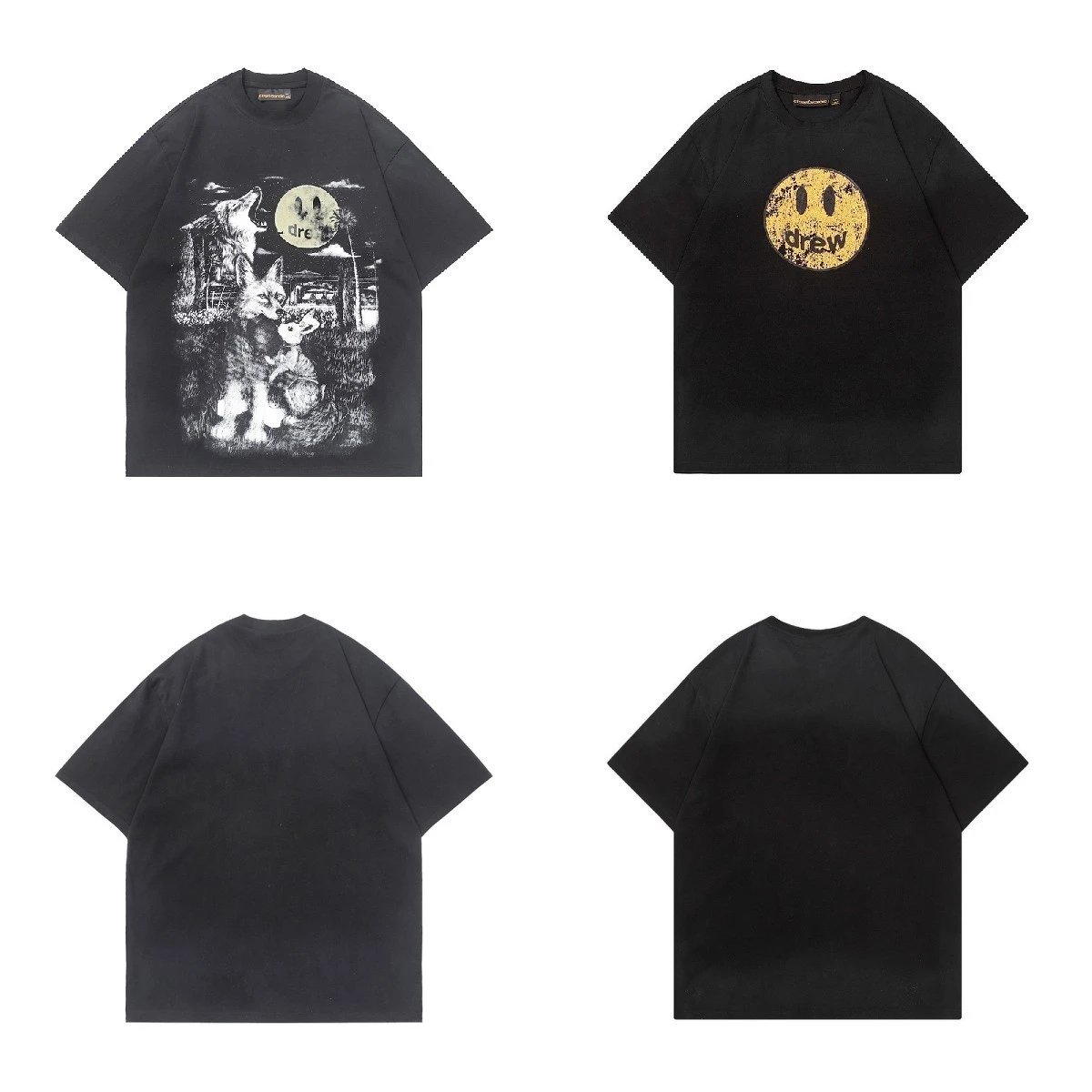 doodle joy ss tee - black – dr