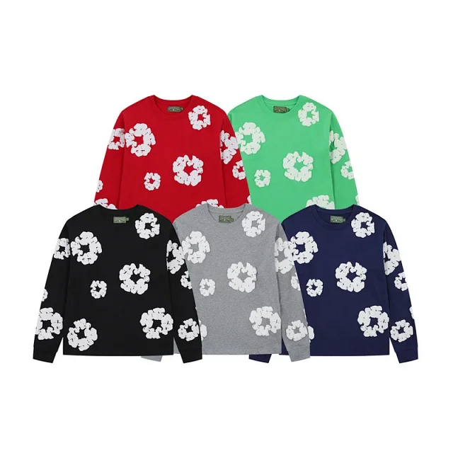 Denim Tears Hoodies & Sweatshirts Cotton Wreath Graphic Crewneck Sweatshirt product detail image 1