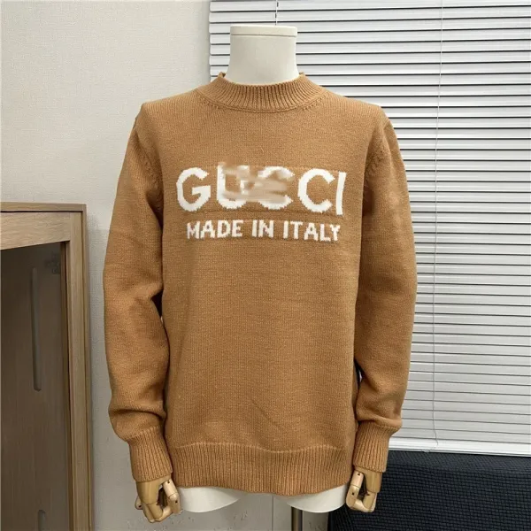 Gucci Made In Italy Knit Sweater Beige - 1