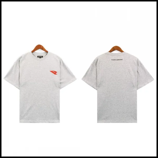 Purplebrand Logo Tee Gray T-Shirt - 1