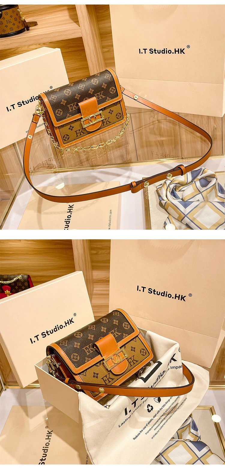 Louis Vuitton Monogram Reverso Bag Tan Leather Crossbody Bag - 8
