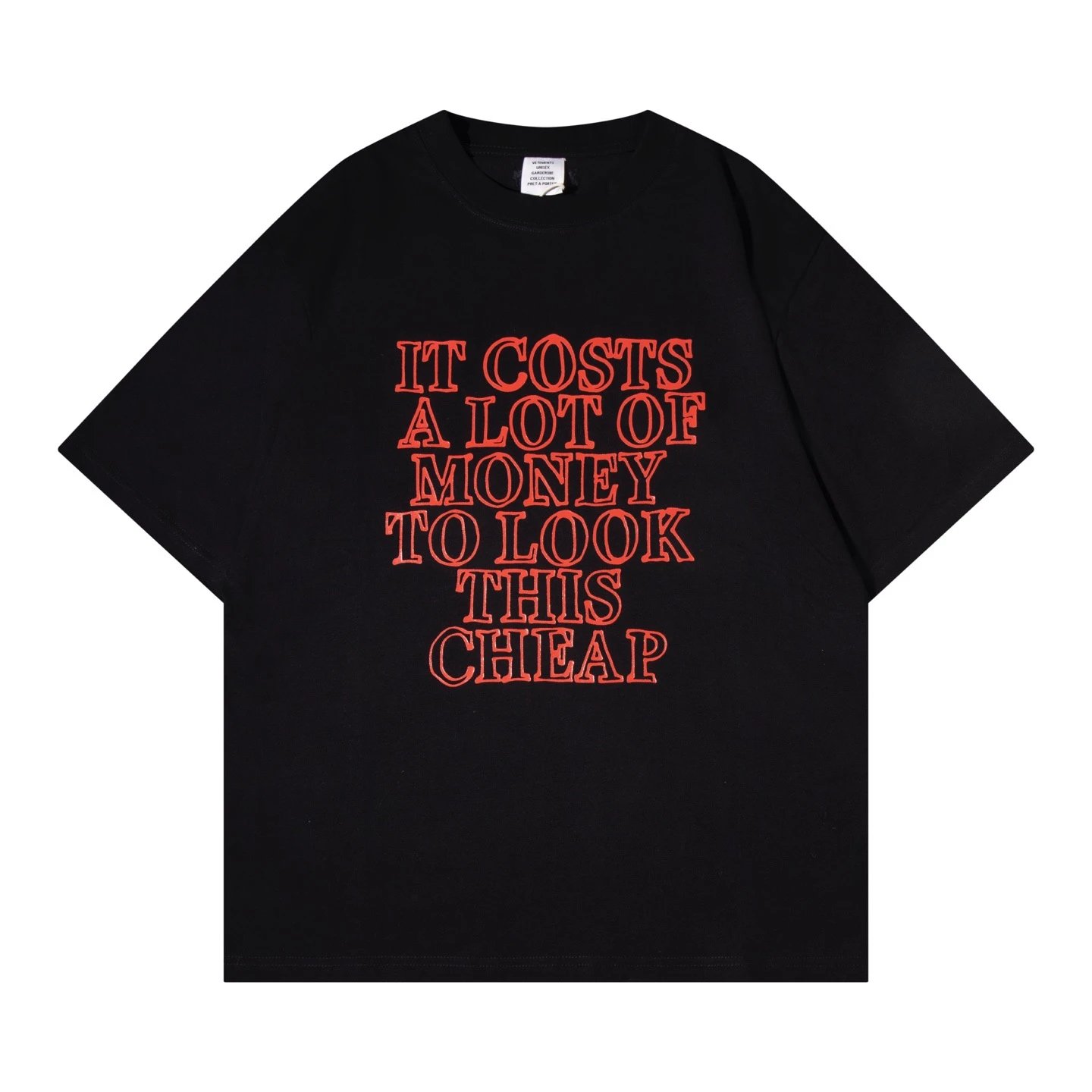 Imposter London 'It Costs A Lot Of Money To Look This Cheap' Black T-Shirt