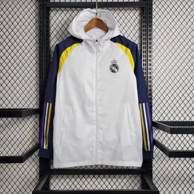 Real Madrid Jackets Hooded full-zip football windbreaker product detail image 10