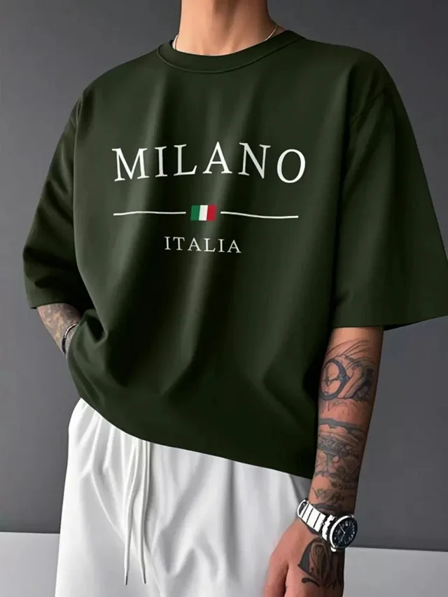 Unbranded T-Shirts Milano Italia Graphic Print Crewneck product detail image 7