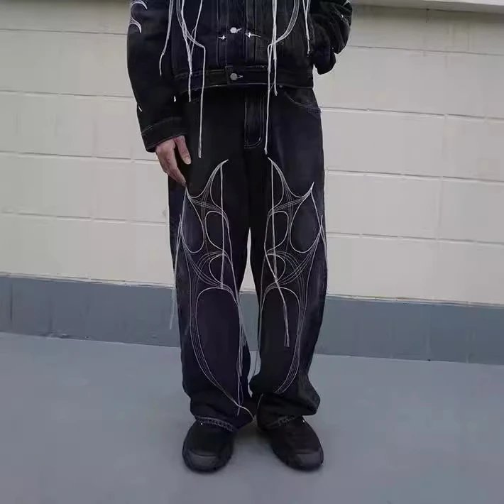 THUG CLUB Tribal Denim Pants