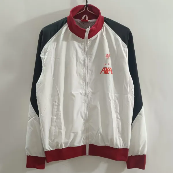 Liverpool FC x AXA Windbreaker Jacket White / Black / Red Outerwear Windbreaker - 1