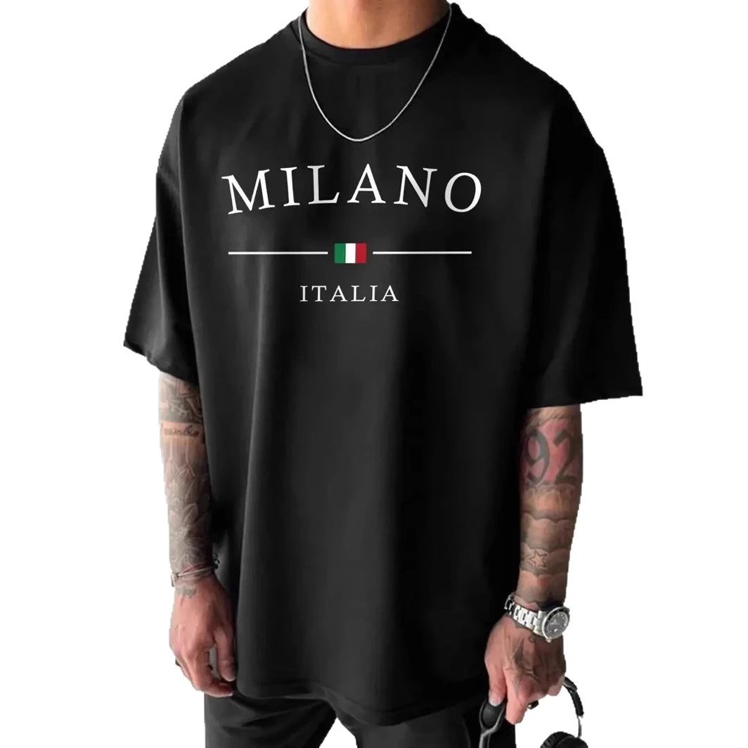 Unbranded T-Shirts Milano Italia Graphic Print Crewneck image 5