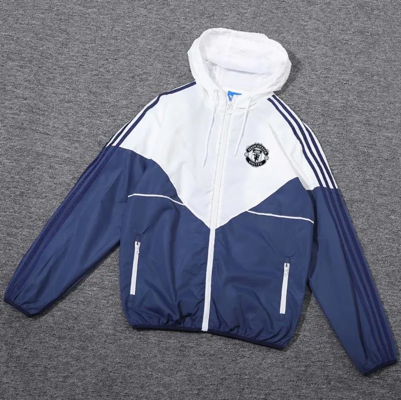 Real Madrid Jackets Hooded full-zip football windbreaker — Manchester United004