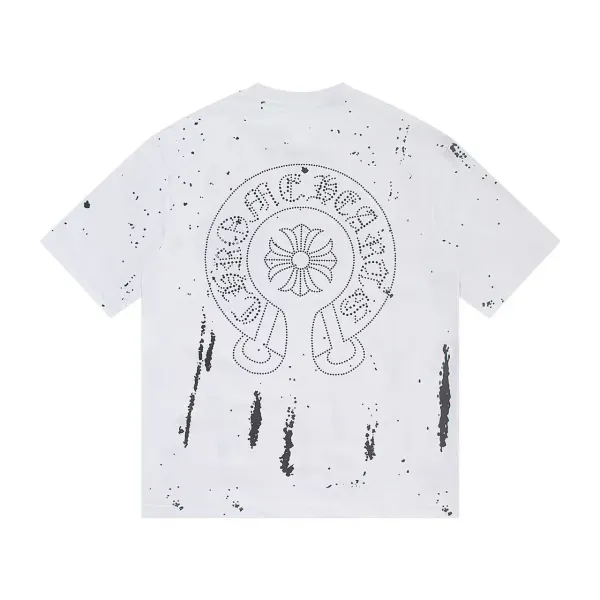 Chrome Hearts x Gallery Dept. Distressed Dot-Print T-Shirt White - 1