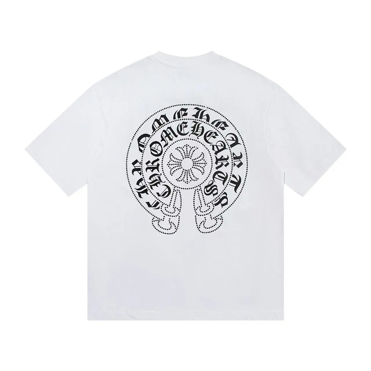 Chrome Hearts T-Shirts Graphic Print — White [W373]