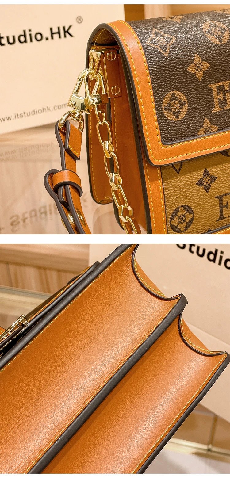 Louis Vuitton Monogram Reverso Bag Tan Leather Crossbody Bag - 11