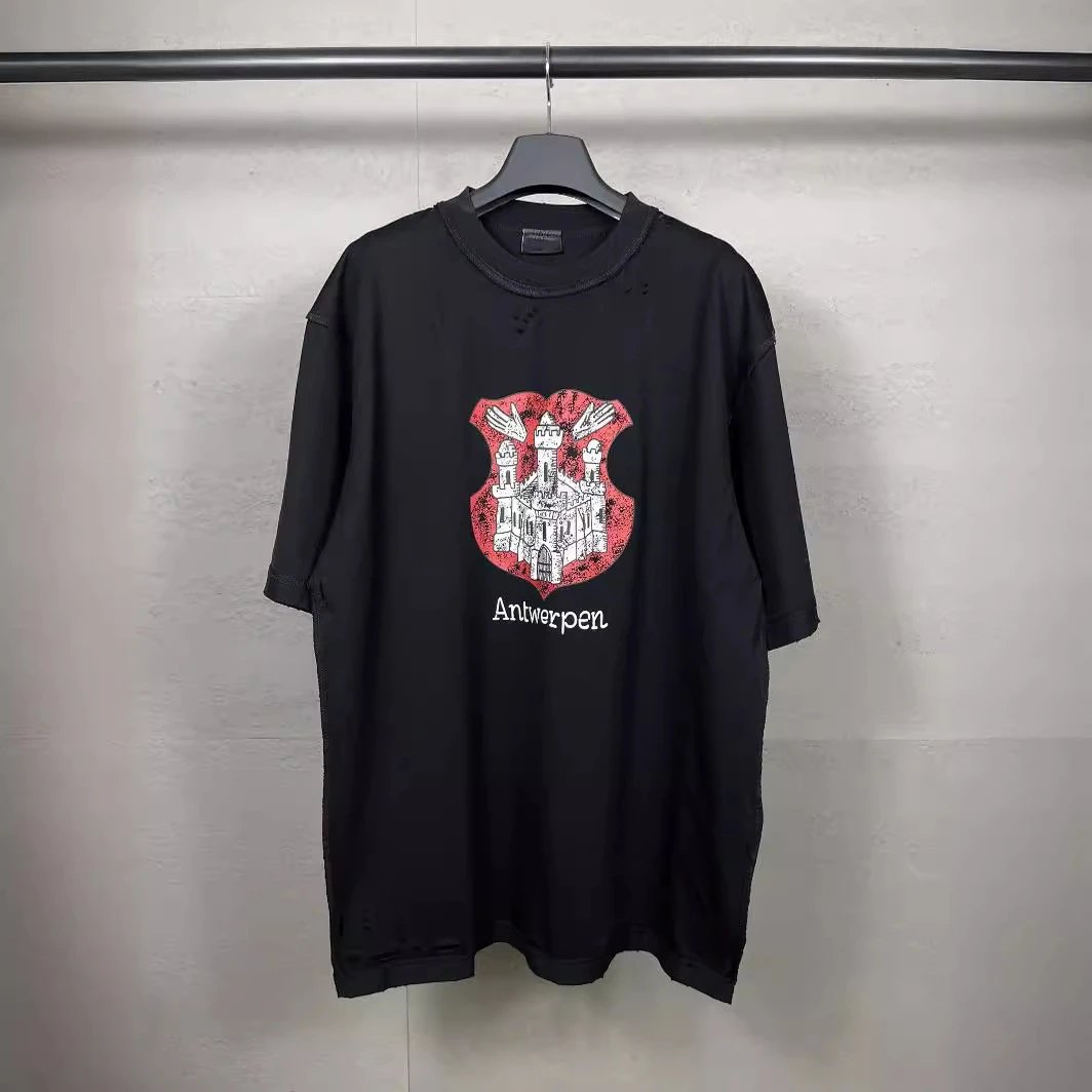 Balenciaga Faded T-Shirt - Bla