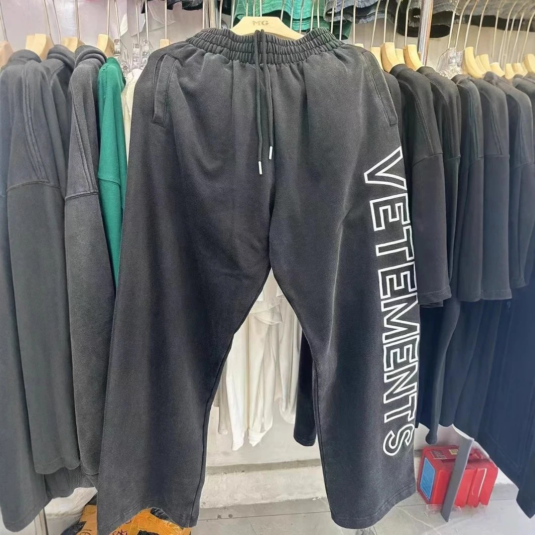 VETEMENTS Trousers Elastic-Waist Wide-Leg image 2