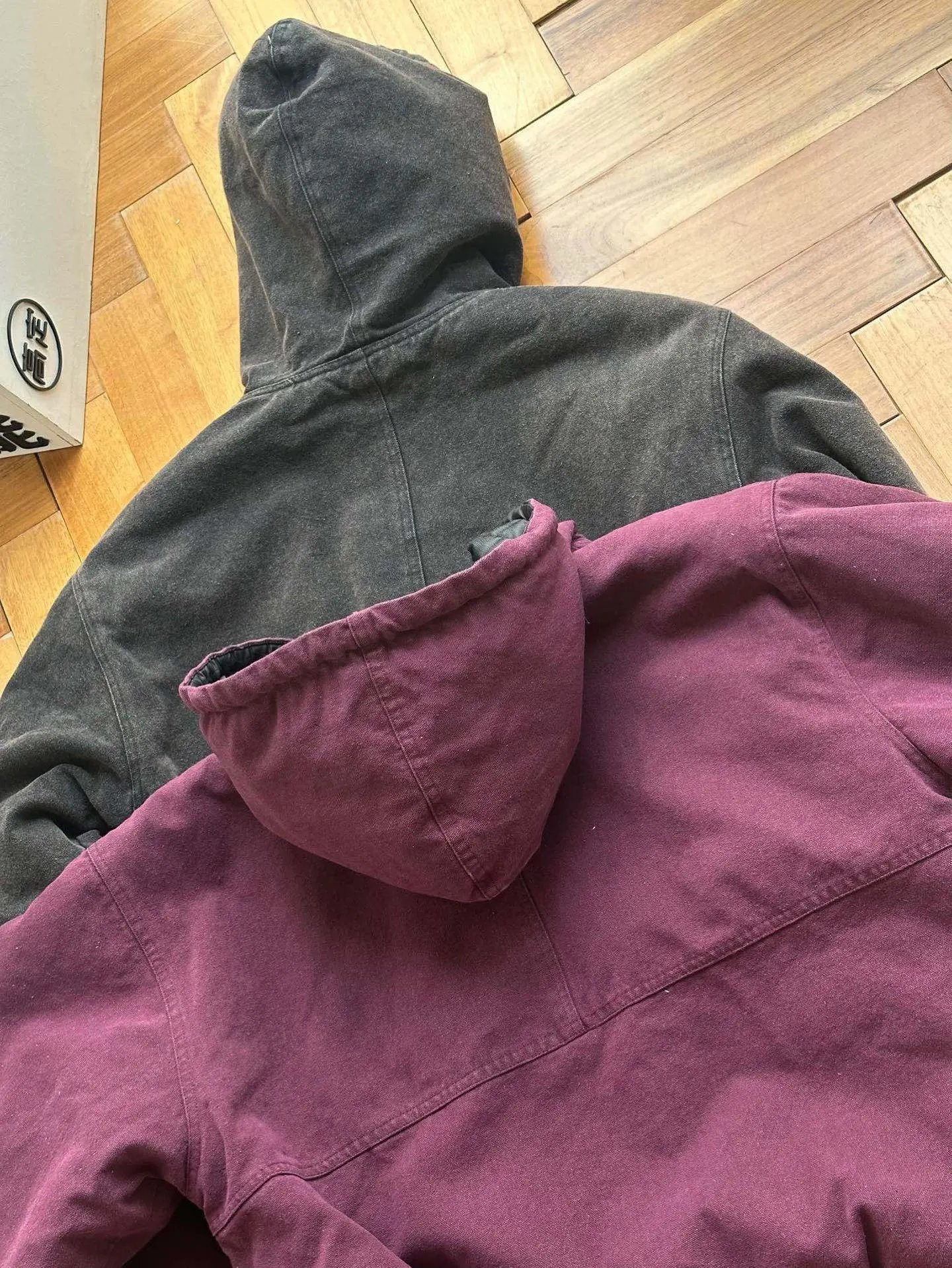 Stussy Reversible Hooded Jacket Charcoal / Plum Outerwear - 16
