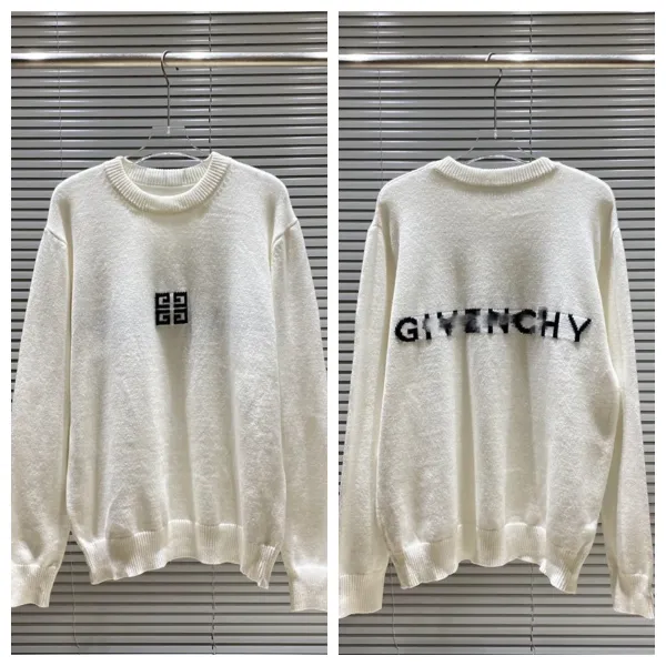 Givenchy 4G Logo Knit Sweater White - 1