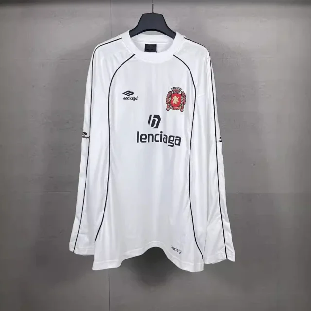 Unbranded Football Jerseys Long-Sleeve Crest Graphic Jersey with Contrast Piping product detail image 1