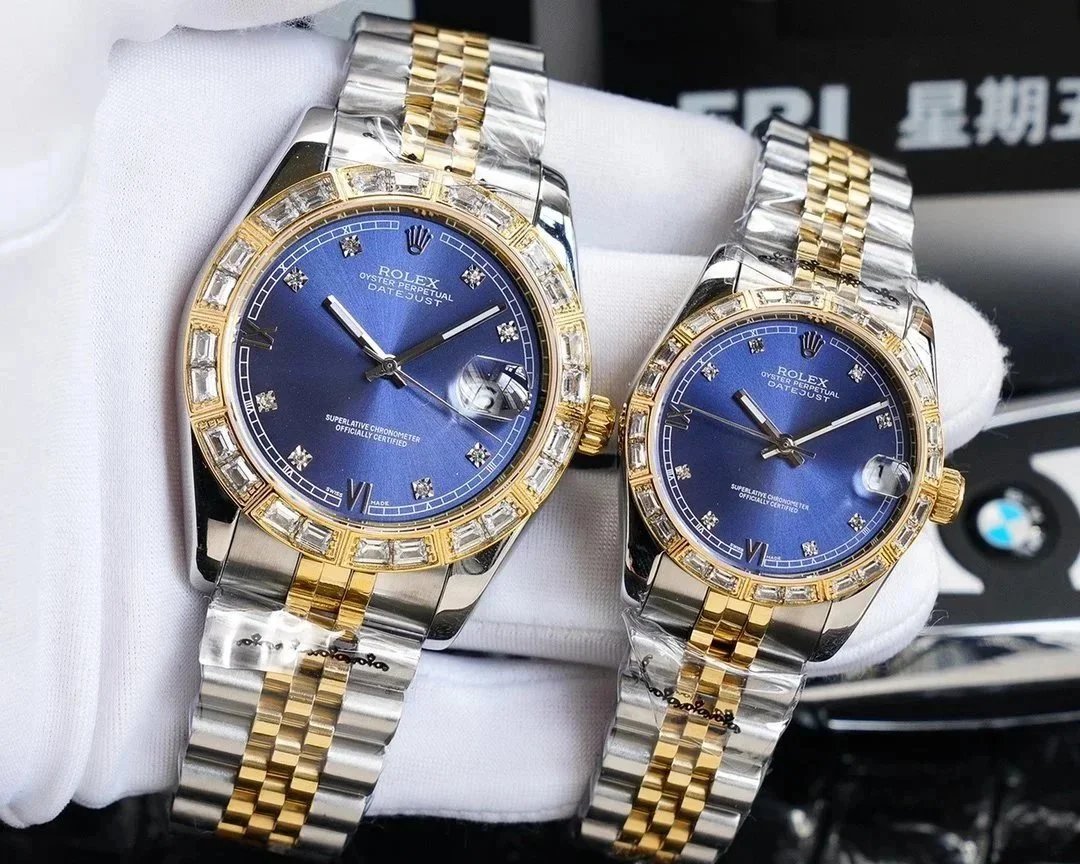 Rolex Watches Day-Date with diamond-set bezel and bracelet image 10
