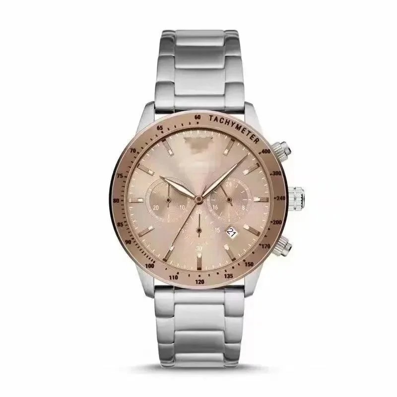 Ar11306 Chronograph Blue Dial Stainless Steel Watch - 9