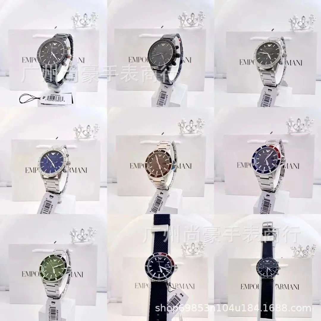 Ar11306 Chronograph Blue Dial Stainless Steel Watch - 2