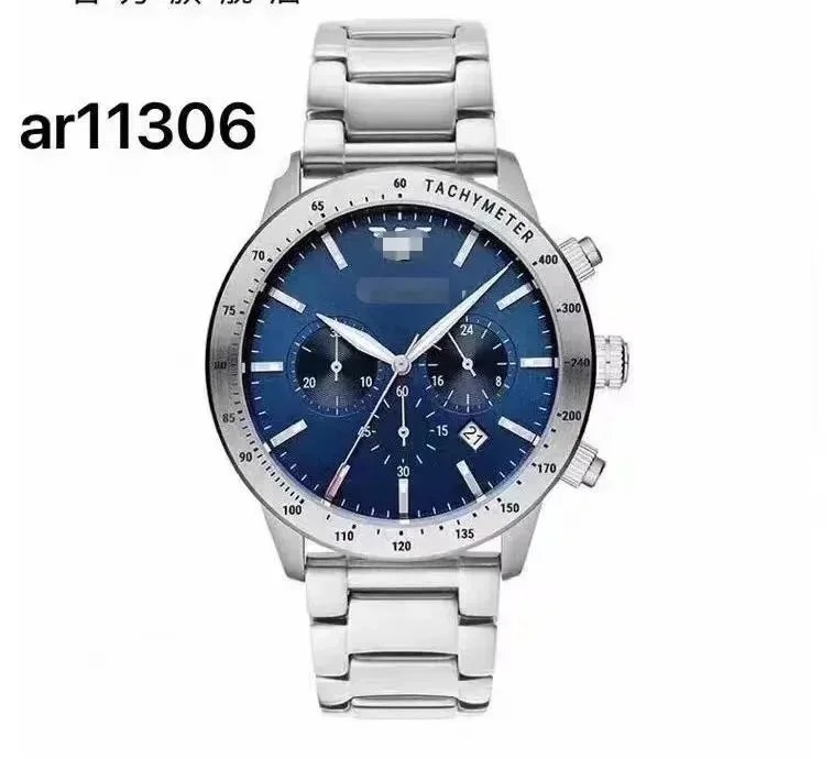 Ar11306 Chronograph Blue Dial Stainless Steel Watch - 6