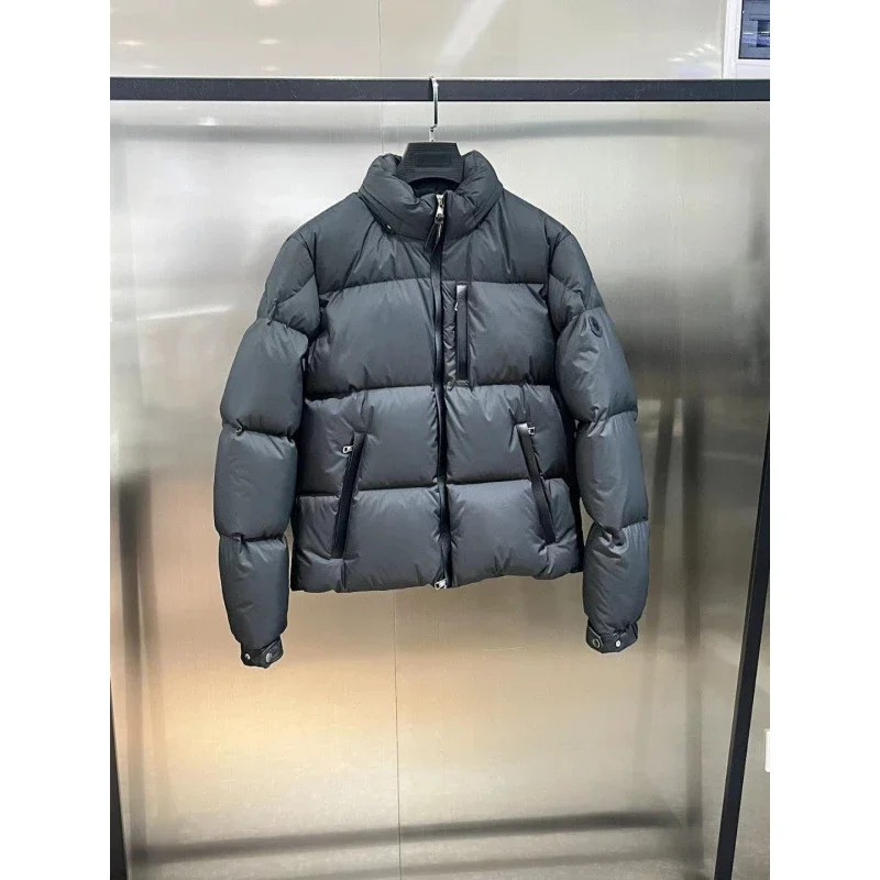 Moncler Short Stand-Collar Puffer Jacket