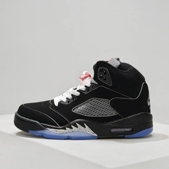 AJ5 Men's Basketball Shoes - Jordan 5 Full-Grain Leather High-Top Unisex Sneakers