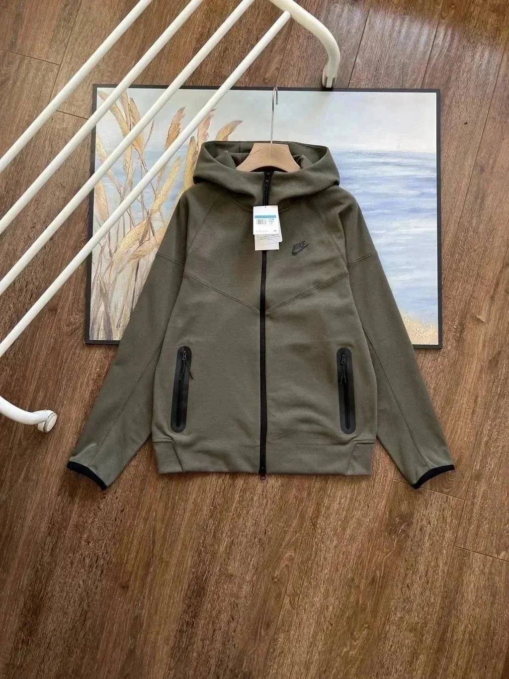 army green top