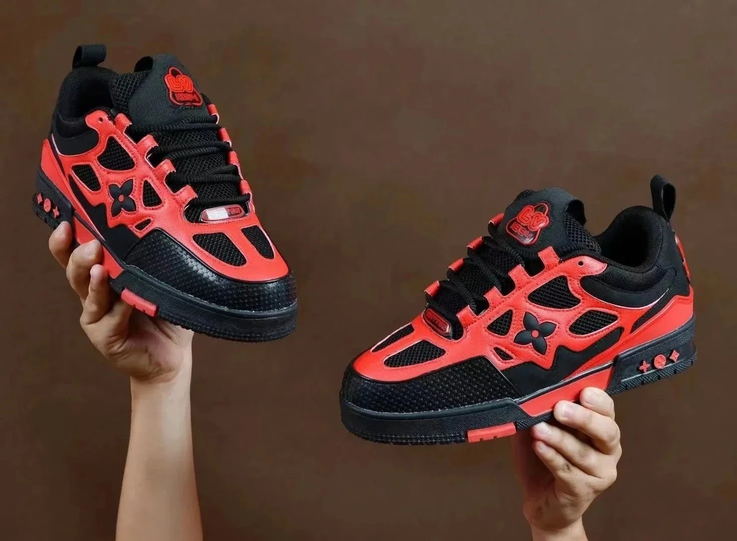 black and red