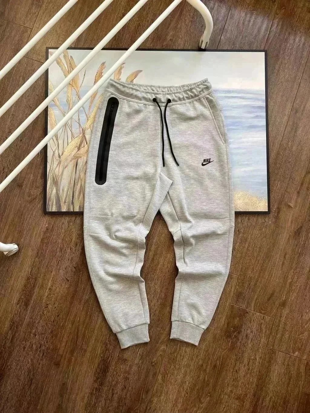 light gray pants