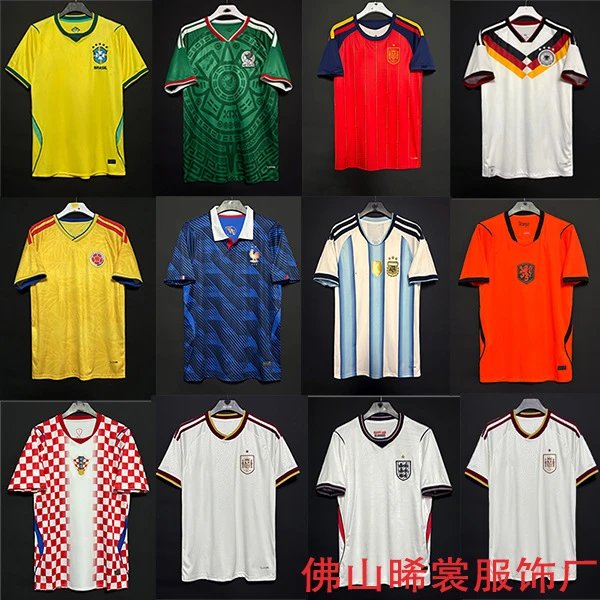2026 US-Canada-Mexico World Cup Jersey Argentina Brazil Mexico France Germany Football Jersey Short Sleeve Fan Edition