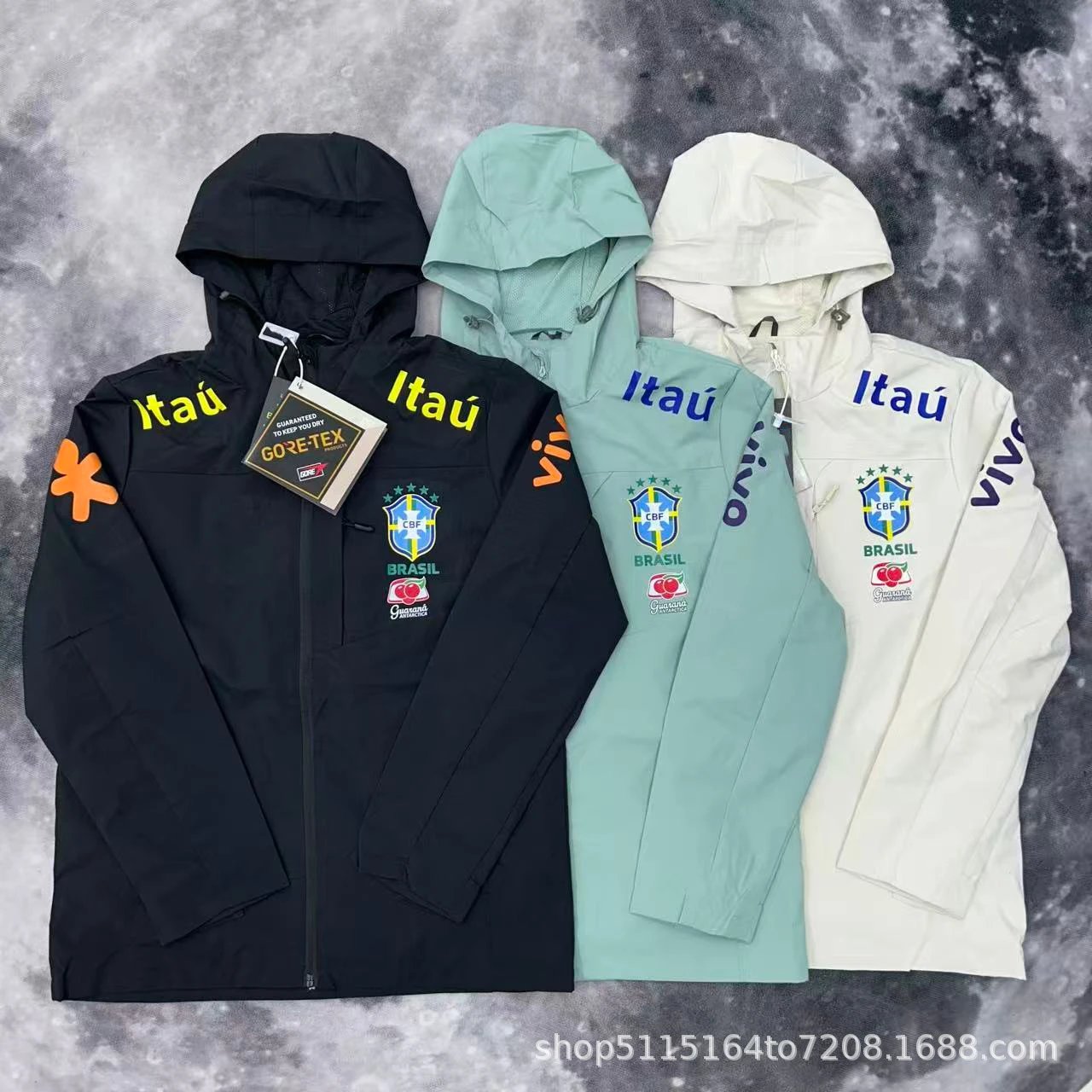 Logo football jacket padded jacket men and women trench coat casual thin