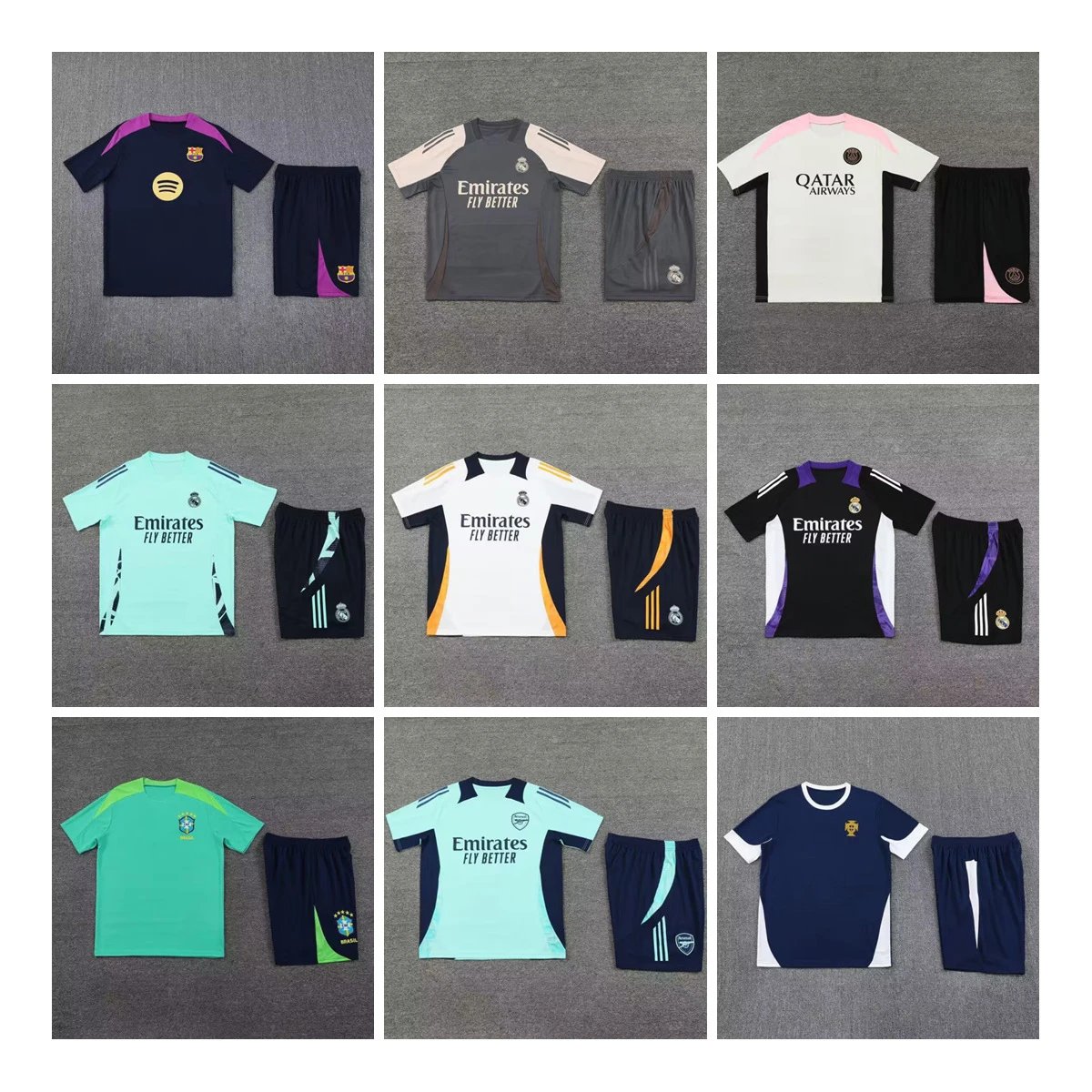 Short Sleeve Football Training Suit