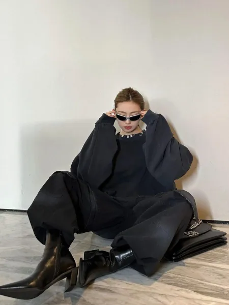 Off-White Industrial Collar Sweatshirt Black - 8