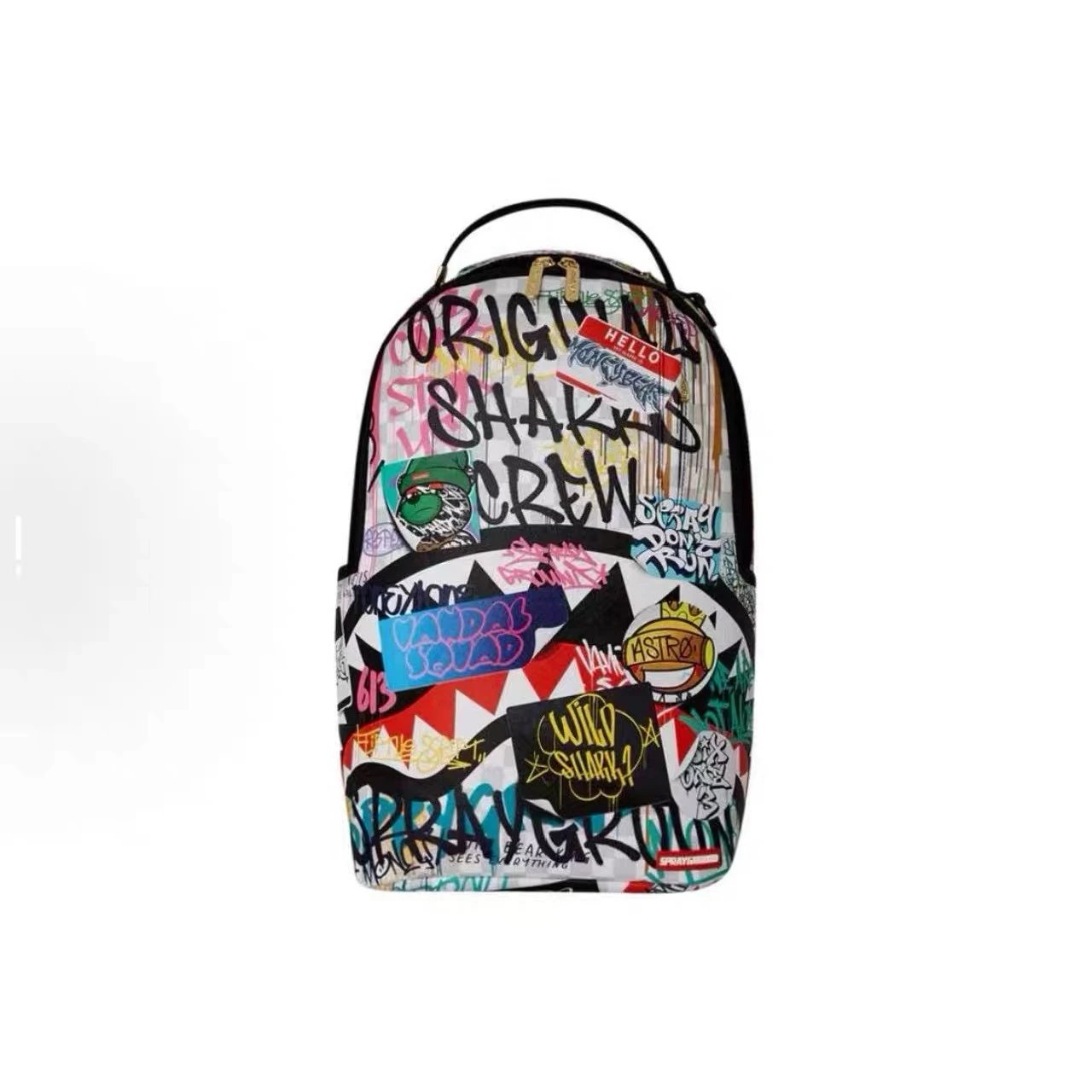 Sprayground Graffiti Collage Original Sharks Crew Backpack - 1