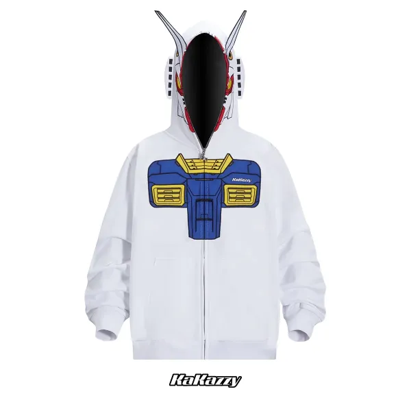 KaKazzy Dog Hoodie Yellow Zip-Up Hoodie - 9