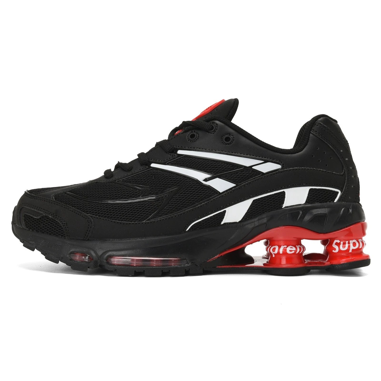 Supreme x Nike Shox TL Black/White Sneakers - 6