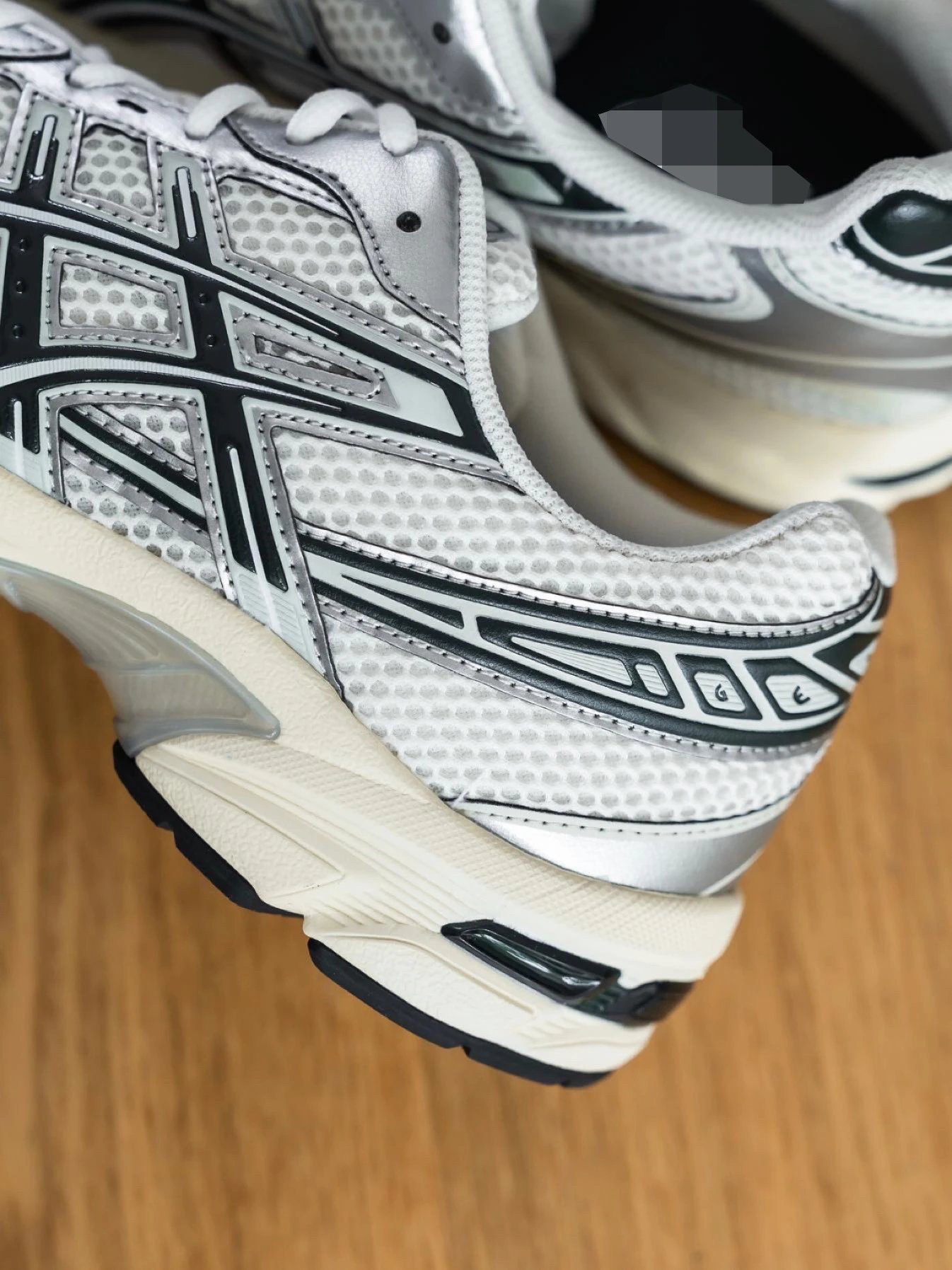 Asics Gel-1130 Black Silver Running Shoes - 23